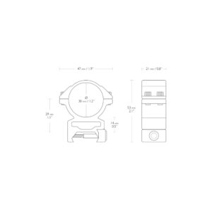 hawke-match-mount-30mm-2piece-weaver-high-hoch-blackeagle-outdoors-22117 (2)